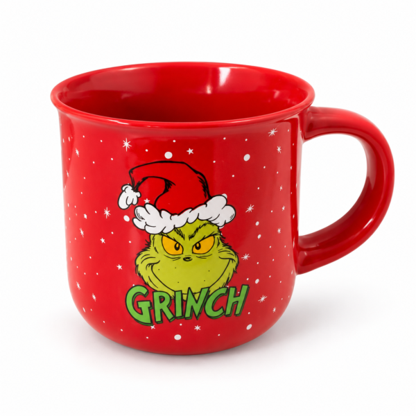 Piros Grinch karácsonyi bögre