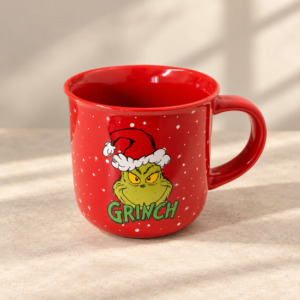 Piros Grinch karácsonyi bögre