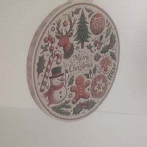 Egyedi akril karácsonyfadísz – saját fotóval vagy mintával 🎄