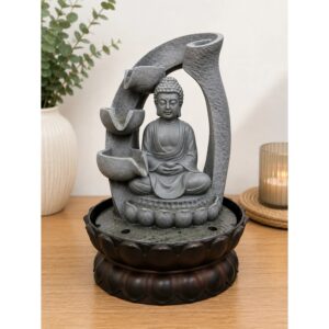 Buddha asztali szökőkút modern íves vízfolyással