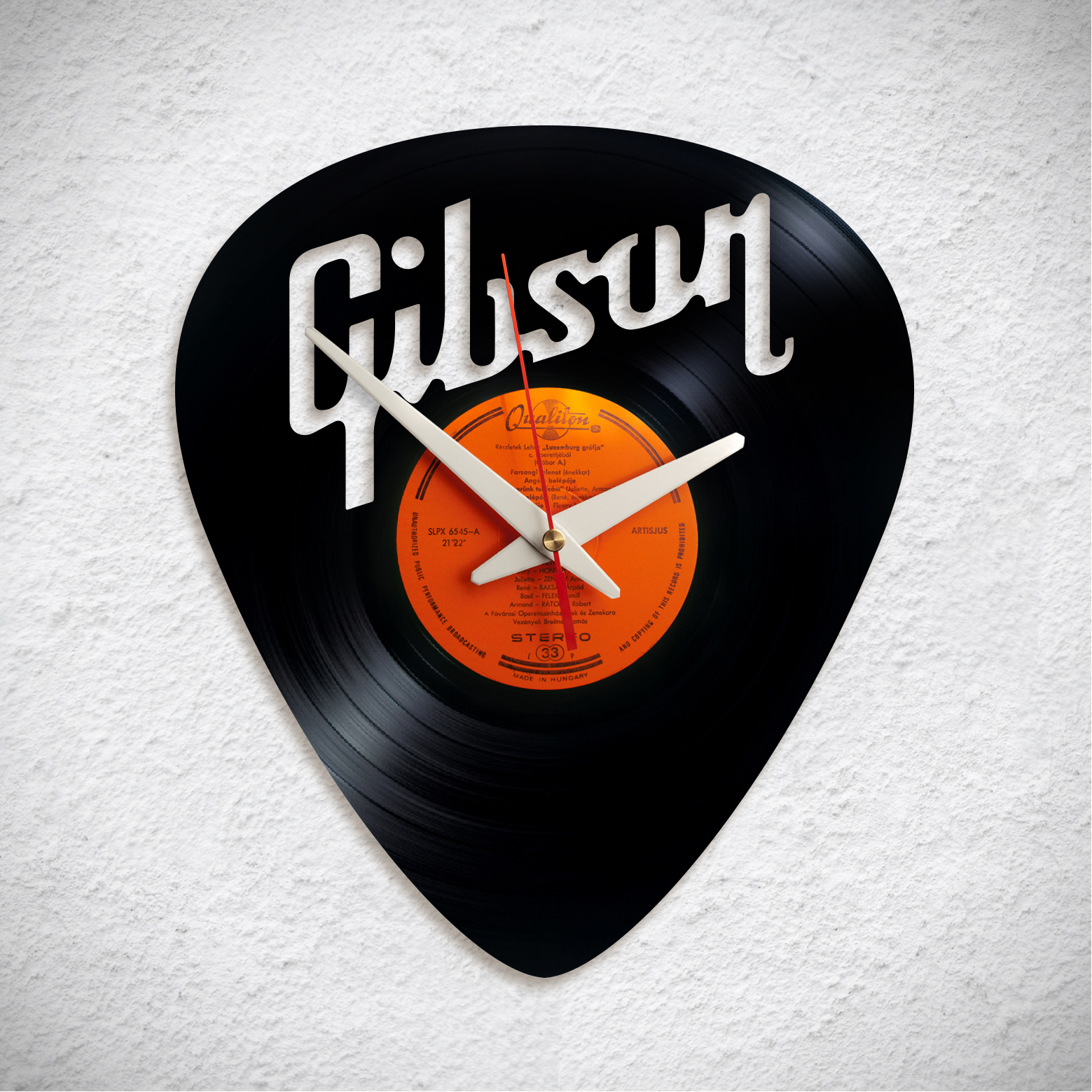 Gibson gitár – Bakelit falióra
