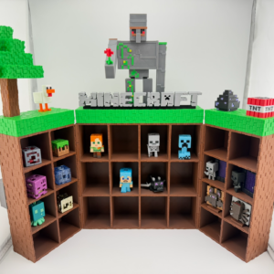 Mincraft Kinder Joy figura tartó kinyitható változat
