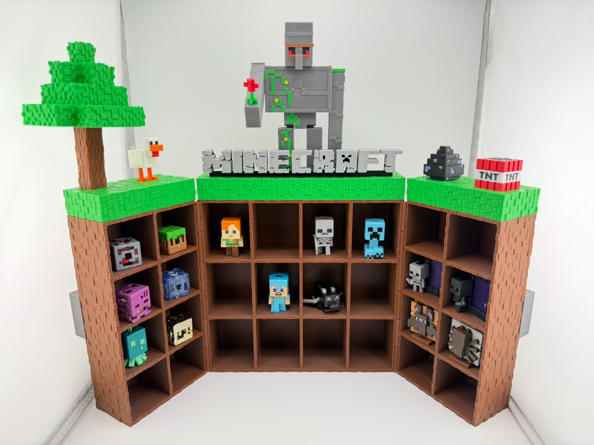 Mincraft Kinder Joy figura tartó kinyitható változat