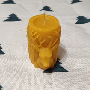 3D szarvas méhviasz gyertya