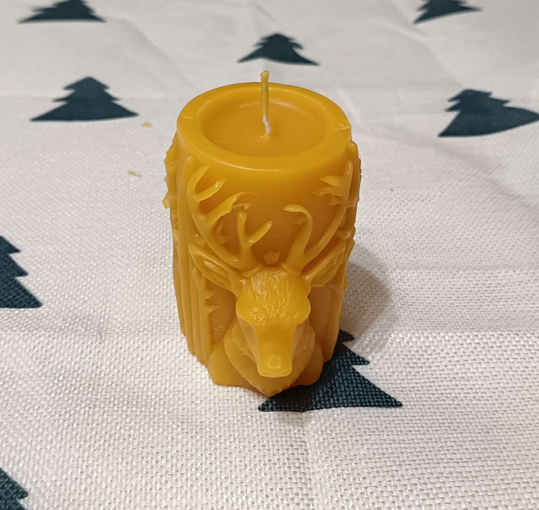 3D szarvas méhviasz gyertya