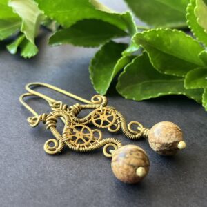 JUPITER HERCEGNŐ steampunk fülbevaló