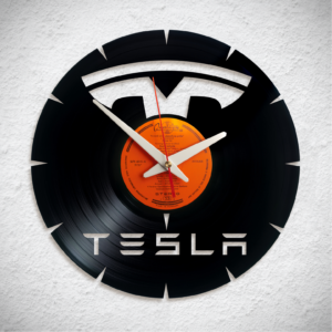 Tesla logo – Bakelit falióra