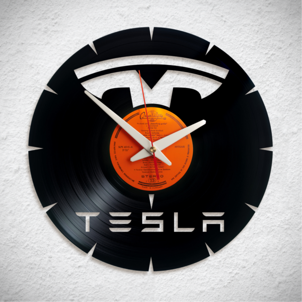 Tesla logo – Bakelit falióra