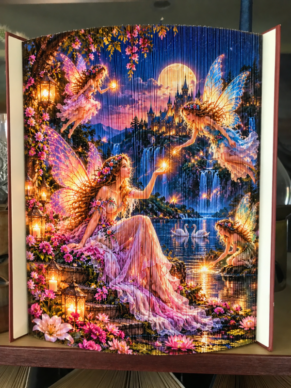 „Tündérek” Fotócsíkos Könyvszobor sablon