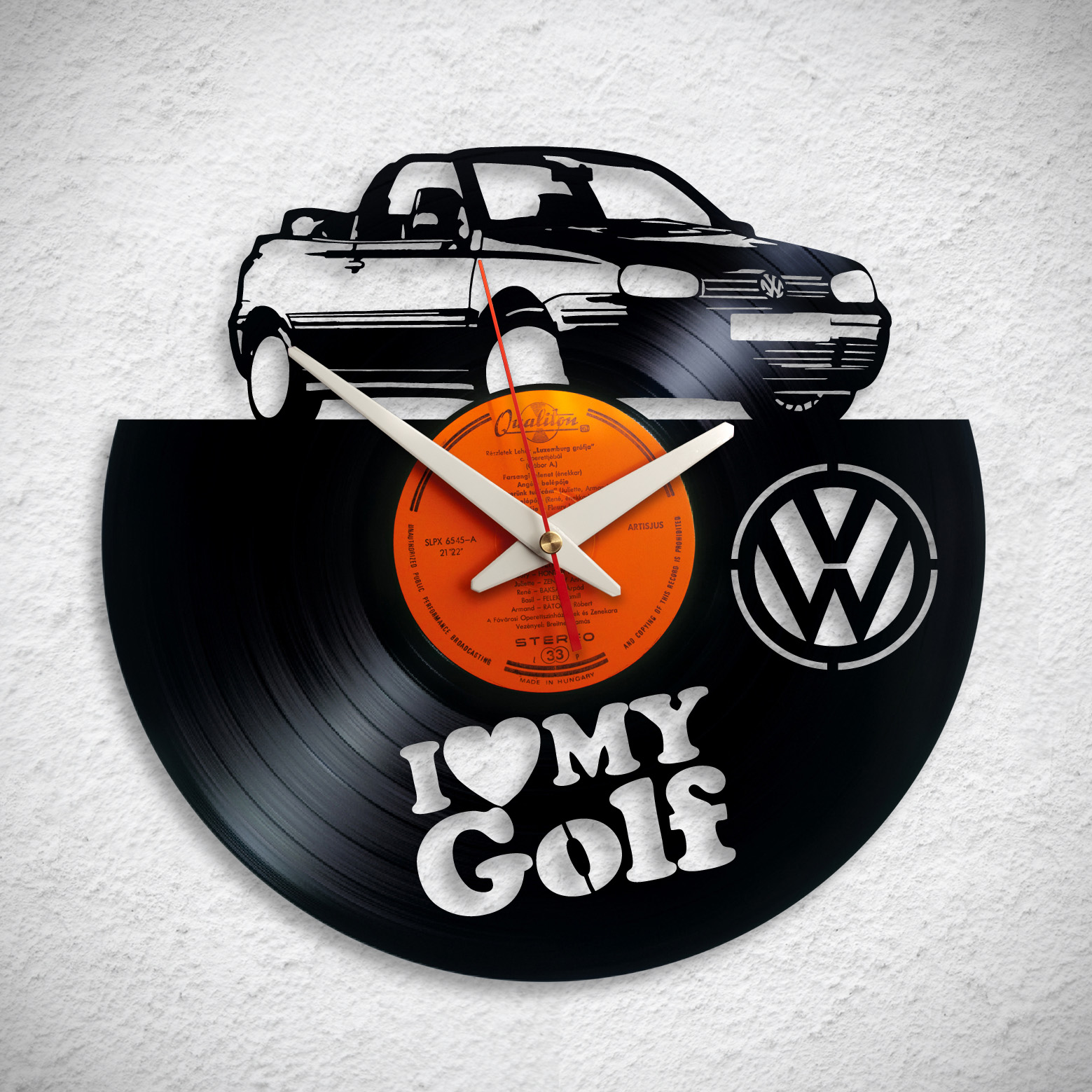 VW Golf Kabrió – Bakelit falióra