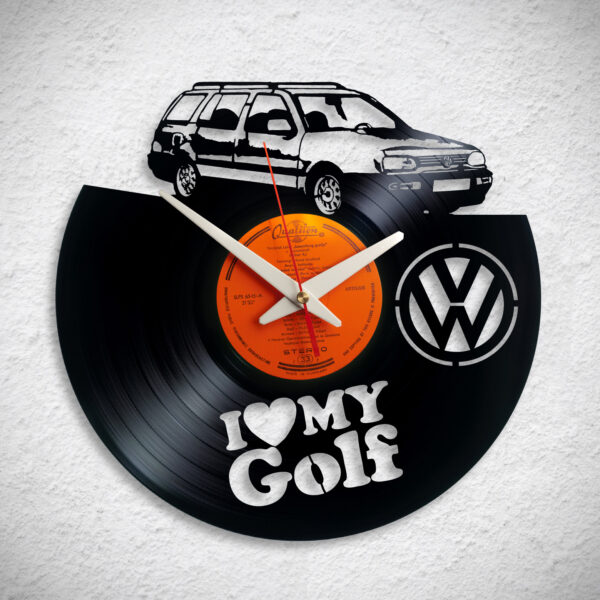 VW Golf kombi No1 – Bakelit falióra