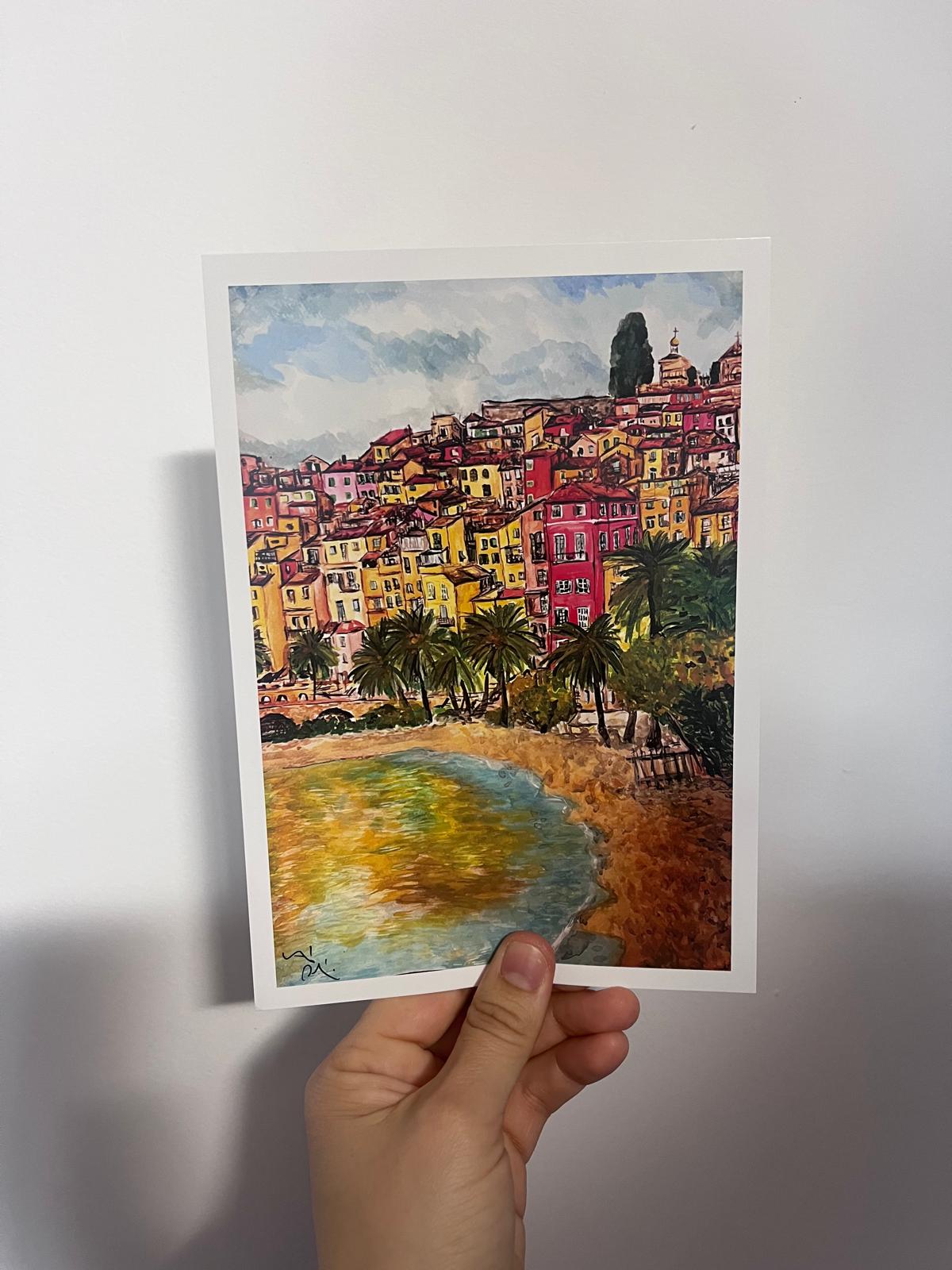 Napfény Mentonban – A5 print / digitális nyomat