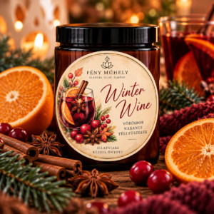 🍷 Winter Wine gyertya – Forralt bor