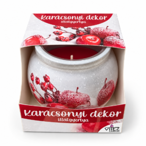 Vitéz Candles Karácsonyi dekor illatgyertya üvegben