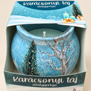 Vitéz Candles Karácsonyi táj illatgyertya üvegben