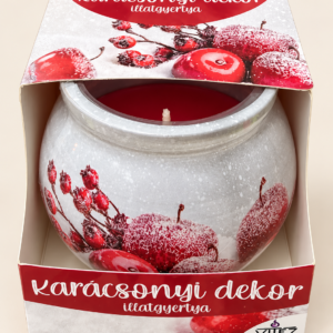 Vitéz Candles Karácsonyi dekor illatgyertya üvegben