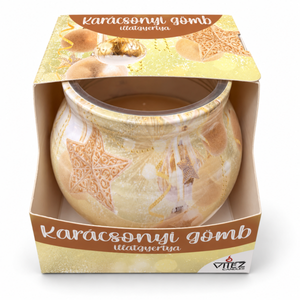 Vitéz Candles Karácsonyi gömb illatgyertya üvegben