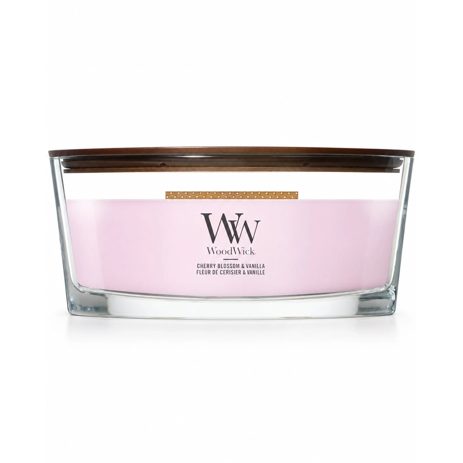 WoodWick Cherry Blossom & Vanilla Ellipse illatgyertya 453 g