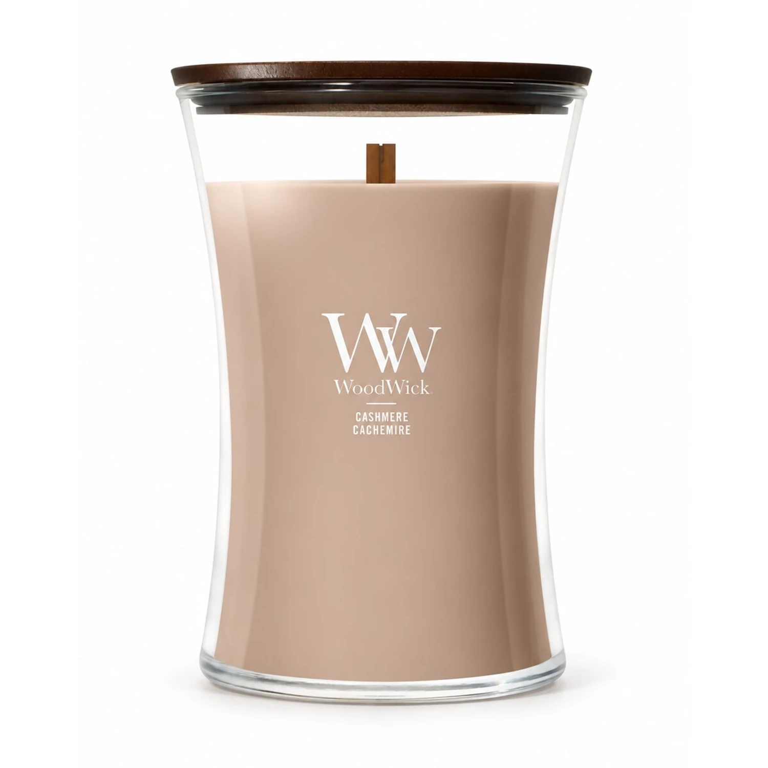 WoodWick Cashmere nagy illatgyertya 609 g