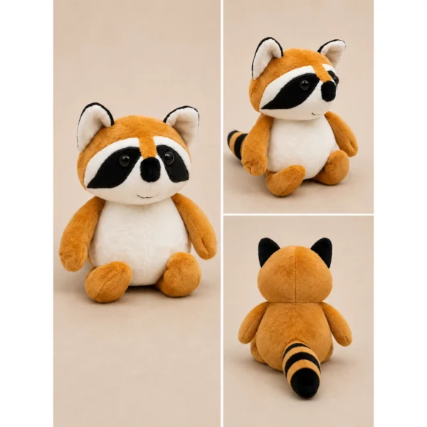 Plüss mosómedve figura – 18 cm