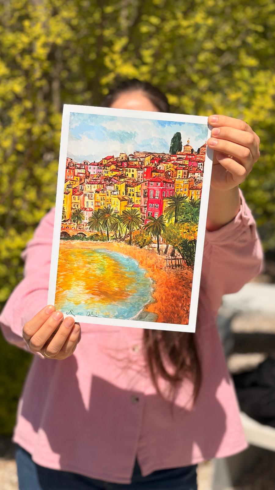 Napfény Mentonban – A4 print / digitális nyomat