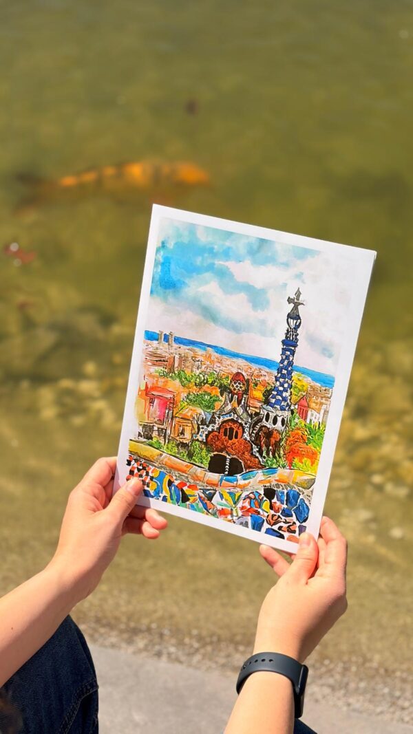 Kilátás a Güell Parkból – A4 print / digitális nyomat