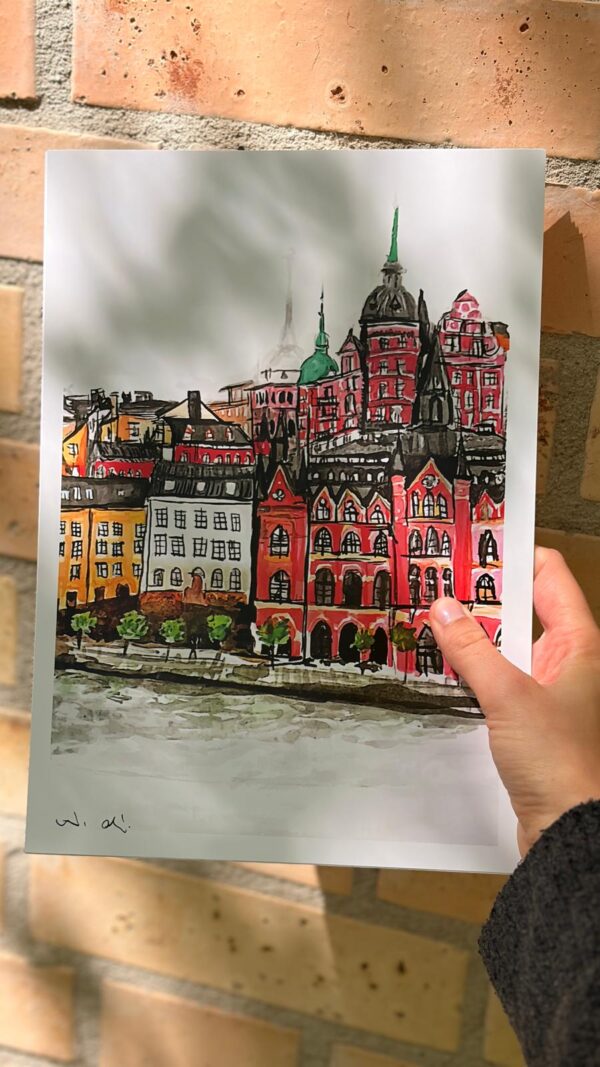 Stockholm tornyai – A5 print / digitális nyomat