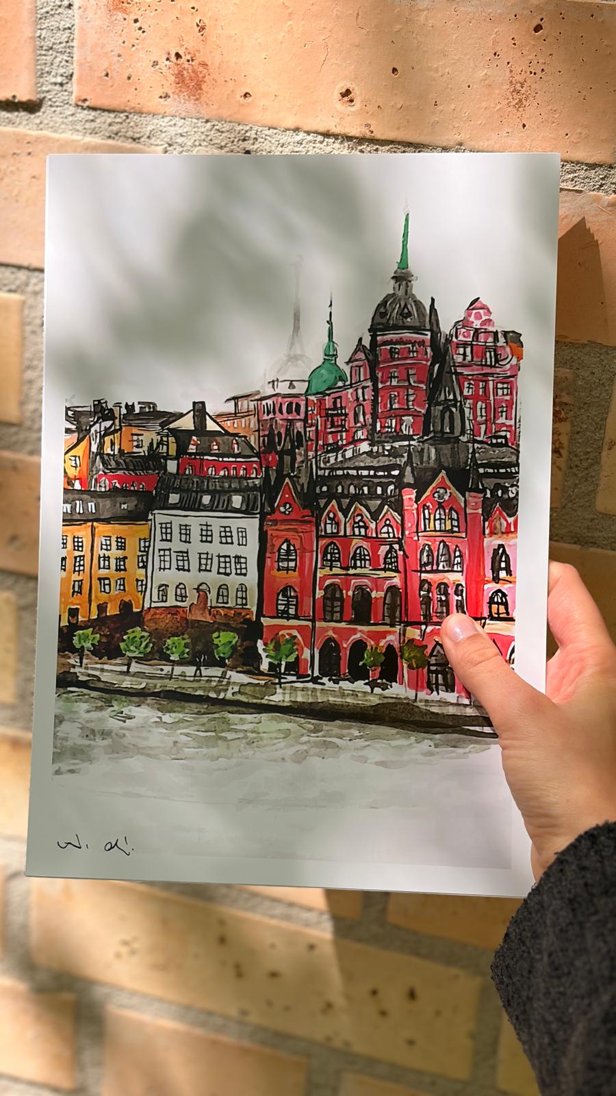 Stockholm tornyai – A5 print / digitális nyomat