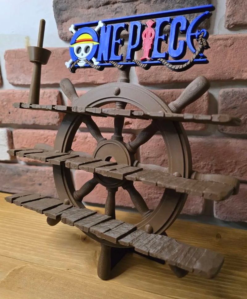 One Piece Kinder Joy figura tartó kormánykerék formájú