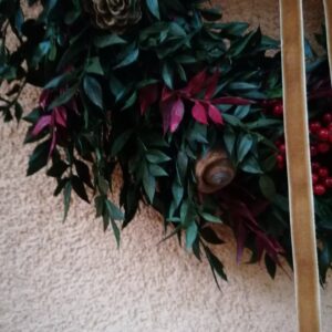 Örökzöld elegancia koszorú 33 cm Ősz-tél