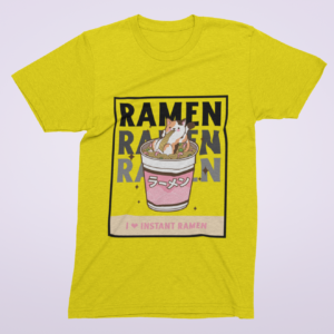 Instant Ramen Lover – környakú pamut póló