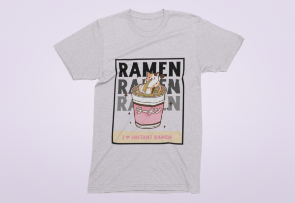 Instant Ramen Lover – környakú pamut póló